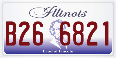 IL license plate B266821