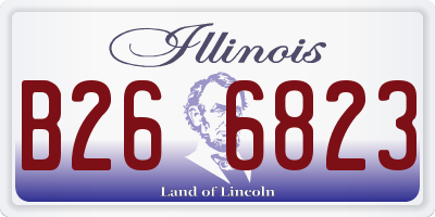 IL license plate B266823