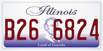 IL license plate B266824