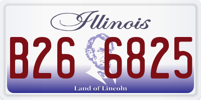 IL license plate B266825
