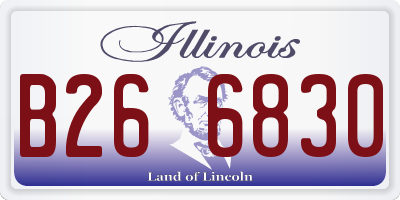 IL license plate B266830