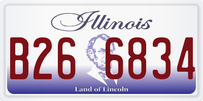 IL license plate B266834