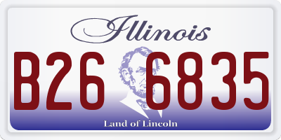 IL license plate B266835