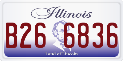 IL license plate B266836