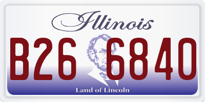 IL license plate B266840
