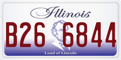 IL license plate B266844