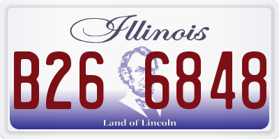 IL license plate B266848
