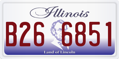 IL license plate B266851