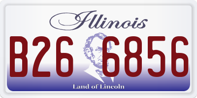 IL license plate B266856
