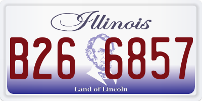 IL license plate B266857