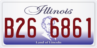 IL license plate B266861