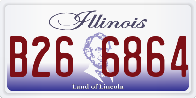IL license plate B266864