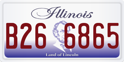 IL license plate B266865