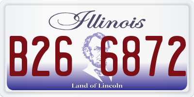IL license plate B266872
