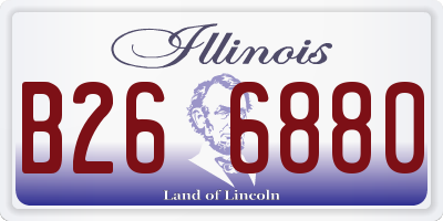IL license plate B266880