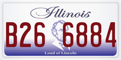 IL license plate B266884