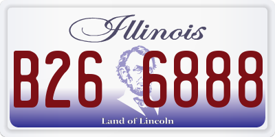 IL license plate B266888