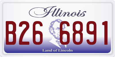 IL license plate B266891