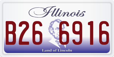 IL license plate B266916