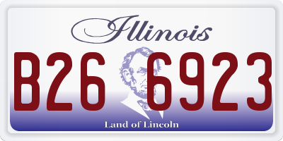 IL license plate B266923