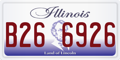 IL license plate B266926