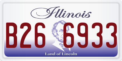 IL license plate B266933
