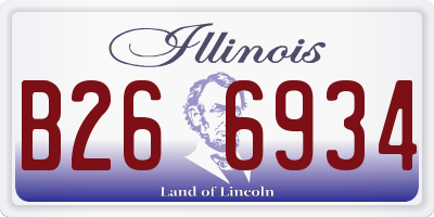 IL license plate B266934