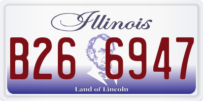 IL license plate B266947