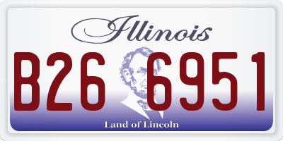 IL license plate B266951
