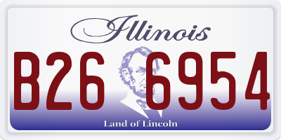 IL license plate B266954