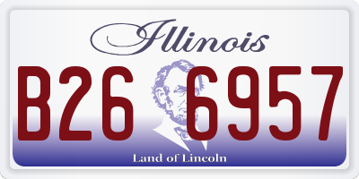 IL license plate B266957