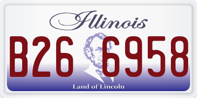 IL license plate B266958