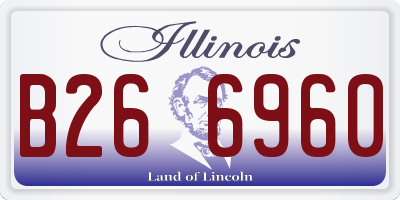 IL license plate B266960