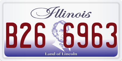 IL license plate B266963
