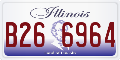 IL license plate B266964