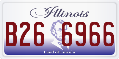 IL license plate B266966