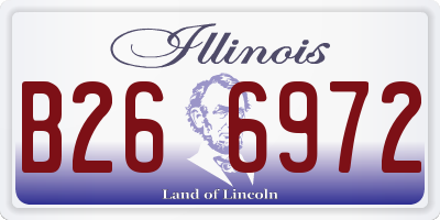 IL license plate B266972