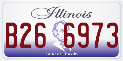 IL license plate B266973