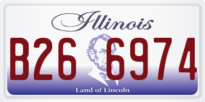 IL license plate B266974