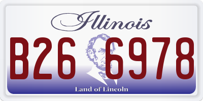 IL license plate B266978