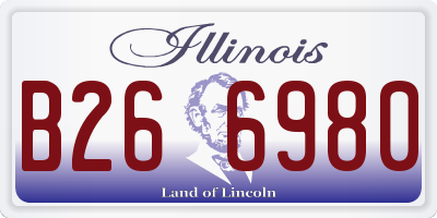IL license plate B266980
