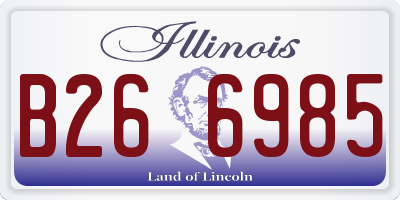 IL license plate B266985