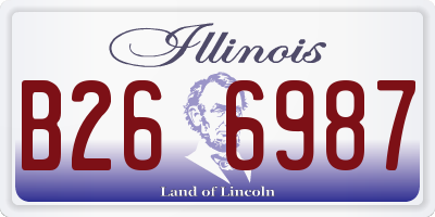 IL license plate B266987