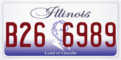 IL license plate B266989
