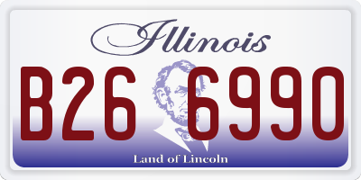 IL license plate B266990