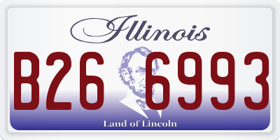 IL license plate B266993