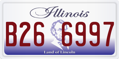 IL license plate B266997