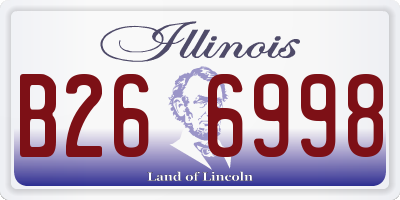 IL license plate B266998