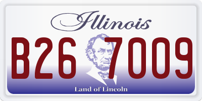 IL license plate B267009