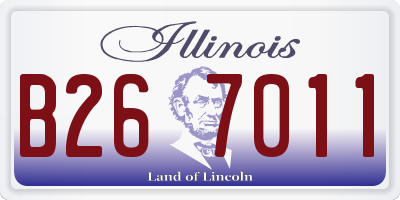 IL license plate B267011